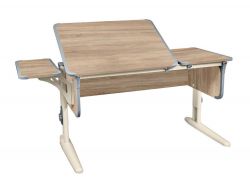 Парта СУТ 42 с полкой сонома-серый