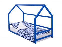 Детская кровать-домик Монтессори Svogen синий