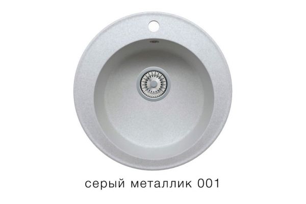 Кухонная мойка Tolero R-108 Серый металлик 001