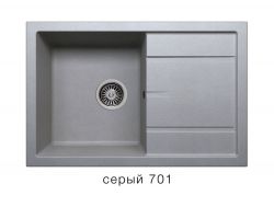 Кухонная мойка Tolero R-112 Серый 701