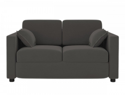 Диван прямой Уппла Серый велюр